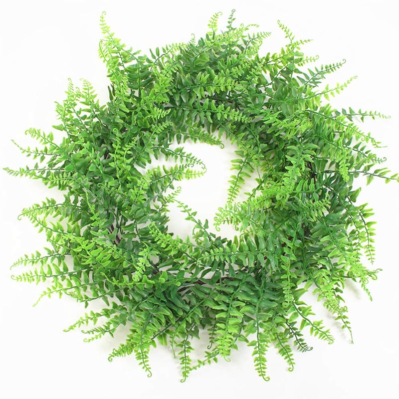 Fycooler Faux Boston Ferns Plant Artificial Vines Hanging Leaves Greenery Garland Artificial Plants 6.2 Feet in Length for Wedding Backdrop Arch Wall Decoration Garden Home Decor - Image 3